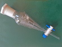 (Bild für) Ölabscheider / Scheidetrichter 100 ml - DURAN Boro 3.3 -graduiert - mit PTFE-Küken