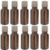 (Bild für) 10 Fläschchen à20 ml aus Braunglas zur Aufbewahrung von ätherischen Ölen, Tropfer mit Originalverschluss