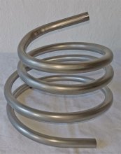 (Bild für) 2 m Edelstahl-Rohrspirale, Rohrdurchmesser 15 mm