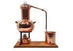 (Bild für) "CopperGarden®" Tischdestille Arabia 2 Liter - mit Spiritusbrenner & Aromasieb und Thermometer