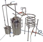 (Bild für) DESTILLIERMEISTER JUMBO D50 DeLúxe-Plus, 2 Kolonnen, Dephlegmator, 2 Wege-Kühlung und Aromaverstärker