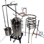 (Bild für) DESTILLIERMEISTER JUMBO D50G DeLúxe- Plus , 2 Kolonnen, Dephlegmator, 2 Wege-Kühlung und Aromaverstärker