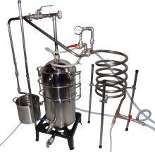 (Bild für) DESTILLIERMEISTER JUMBO D50G DeLúxe- Plus , 2 Kolonnen, Dephlegmator, 2 Wege-Kühlung und Aromaverstärker