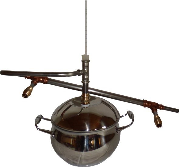 (Bild für) DESTILLIERMEISTER ECO-5 - Edelstahl-Destille mit Liebigkühler - zum Schließen ins Bild klicken