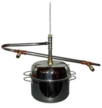 (Bild für) DESTILLIERMEISTER ECO-H5 - Edelstahl-Destille mit Helm und Liebigkühler