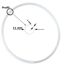 (Bild für) Dichtung bis Ø 30 cm - Durchmesserangabe