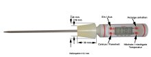 (Bild für) Schnelles Digital-Thermometer zum Destillieren, Silikonstopfen Ø 18-24 mm
