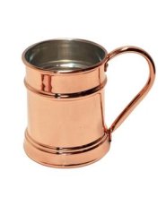 (Bild für) Kupfertasse Humpen - 0,5 Liter verzinnt