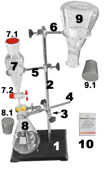 (Bild für) Labor Ölscheideset-Plus für Hobbydestillen- Zum Trennen bei oder nach der Destillation - zum Schließen ins Bild klicken