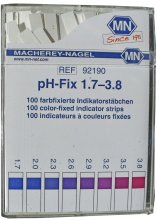 (Bild für) 100 MN PH-Fix Indikatorstäbchen für Obst- und Topinamburmaische