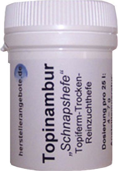 (Bild für) Trockenreinzuchthefe zur Vergärung von Topinamburmaischen - zum Schließen ins Bild klicken